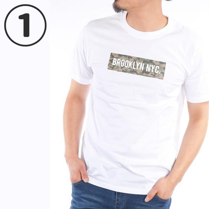 ボックスロゴ デザイン メンズ Tシャツ カモフラ no409 黒 白 ブラック ホワイト ネイビー ゆうパケット送料無料 爆買 |  | 09