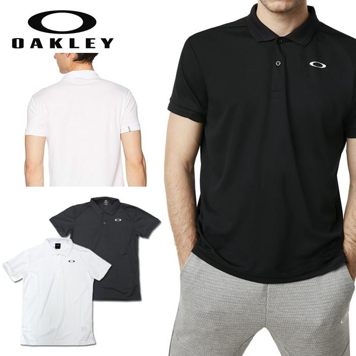 オークリー スポーツ ポロシャツ 速乾 吸汗 OAKLEY ENHANCE POLO ホワイト ブラック 白 黒　oa257 XL 大きいサイズあり｜5445