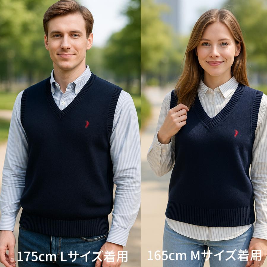 ベスト ワンポイント コットン100％ 無地 ユニセックス レディース