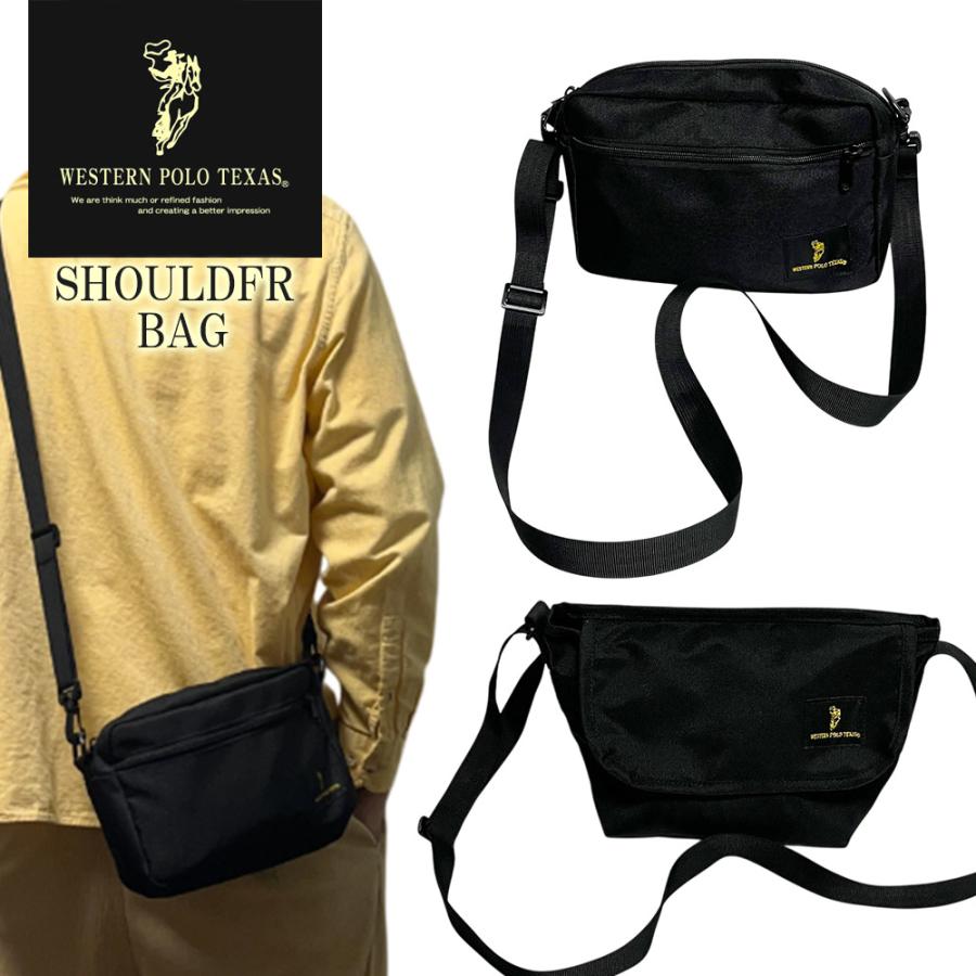 W.POLO ショルダーバッグ メンズ レディース 斜め掛け 薄くても丈夫な
