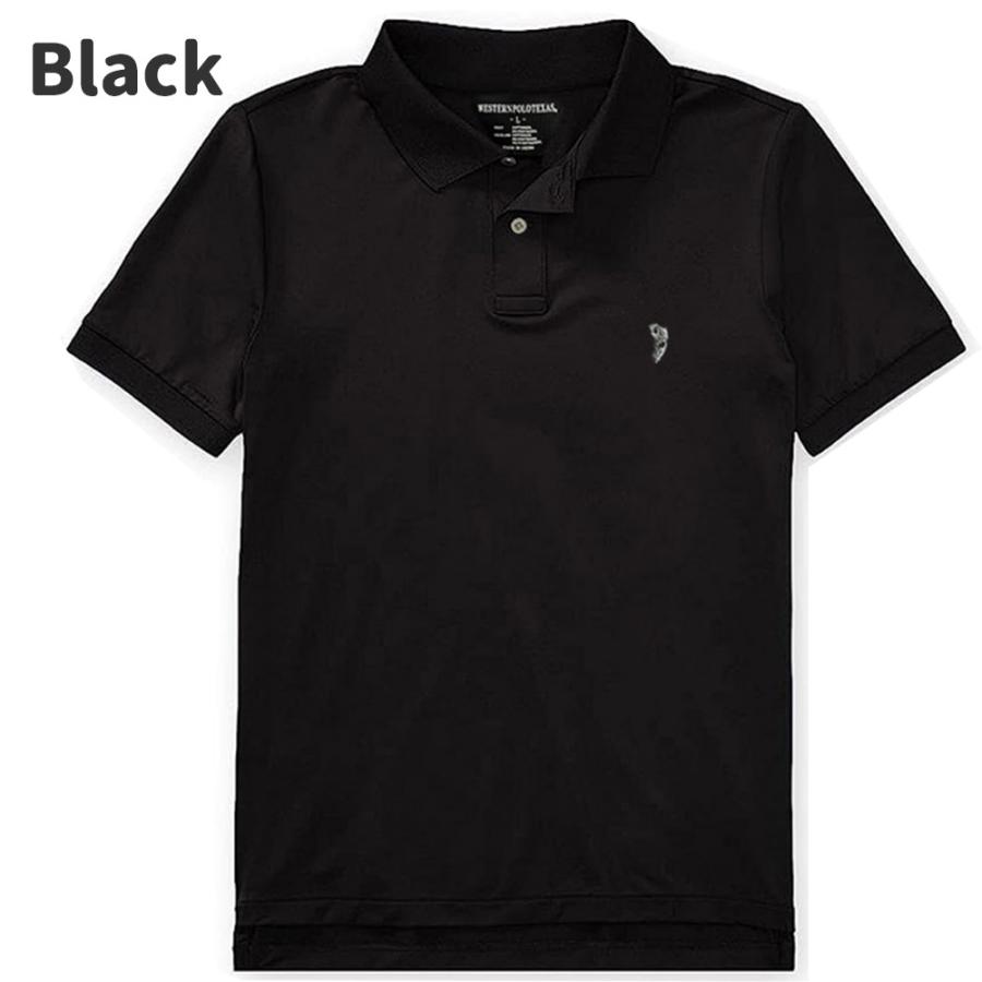 WESTERN POLO ポロシャツ ワンポイント 半袖 無地 ビジネス ゴルフ 速