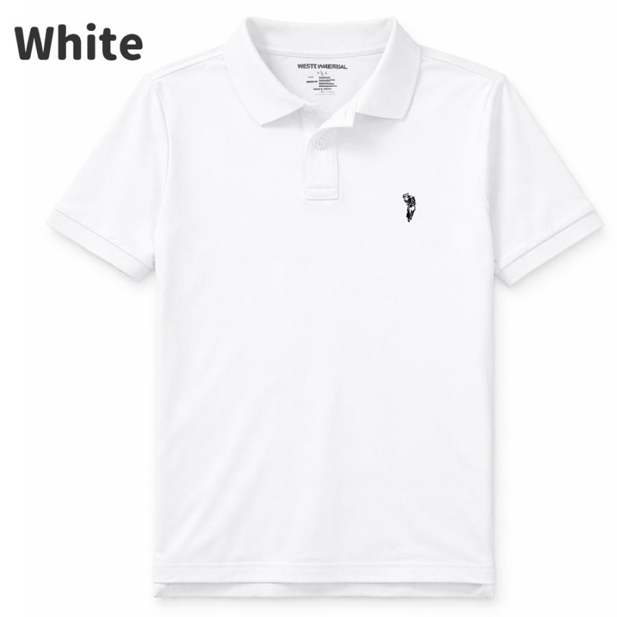WESTERN POLO ポロシャツ ワンポイント 半袖 無地 ビジネス ゴルフ 速