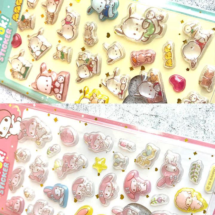 【韓国限定サンリオ】toktokシール 9パックセット サンリオ ぷくぷくシール 韓国限定 正規品 立体シール 3DシールTokTok