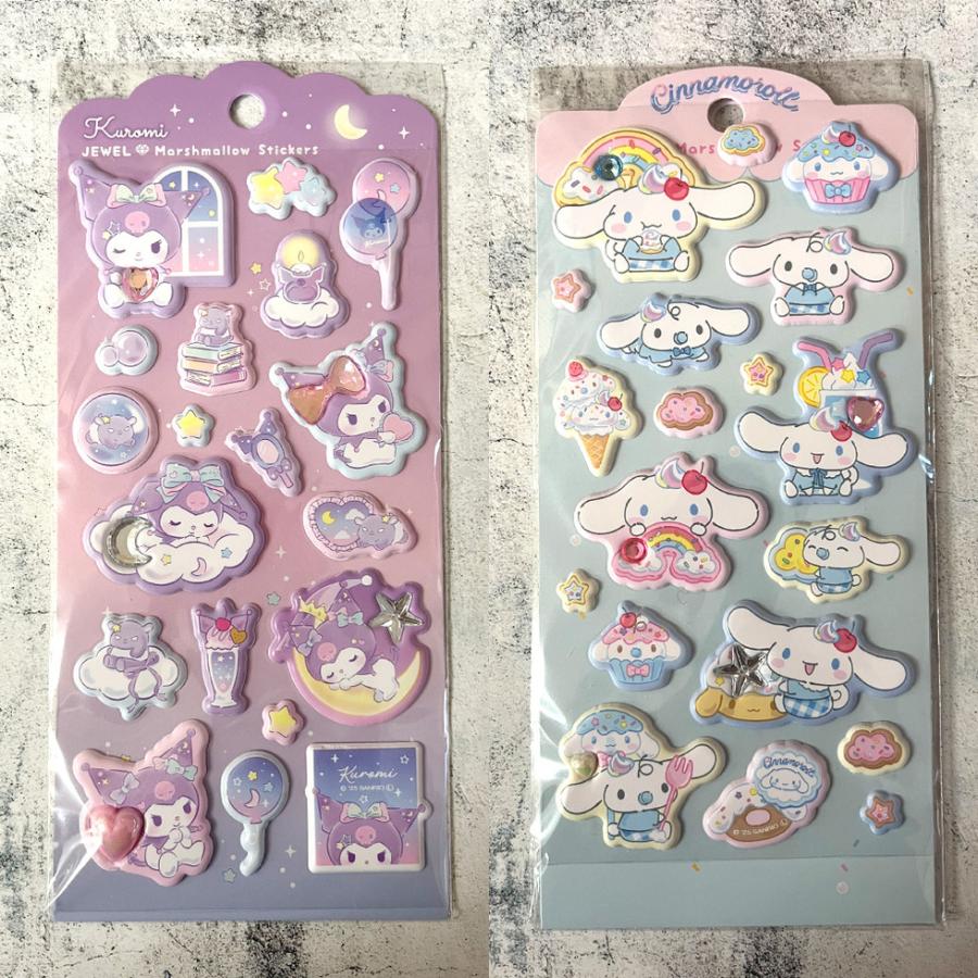 サンリオ ストーン付き ジュエルマシュマロステッカーズマジカル