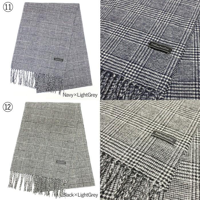 メンズ ウール マフラー  5445オリジナル  ユニセックス　レディース 無地 チェック 千鳥格子 グレンチェック 12タイプ ストール st35 爆買 |  | 08