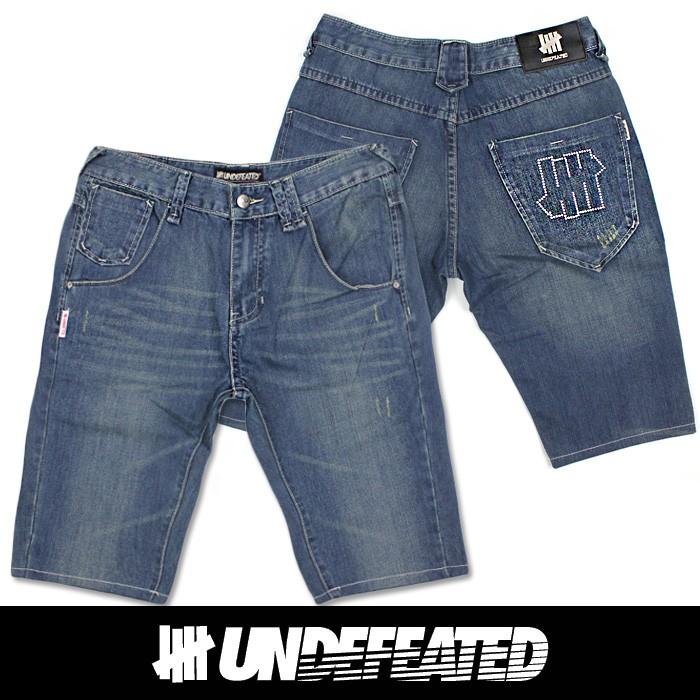 UNDEFEATED UNDFTD アンディフィーテッド メンズ ハーフ ジーンズ ud06｜5445