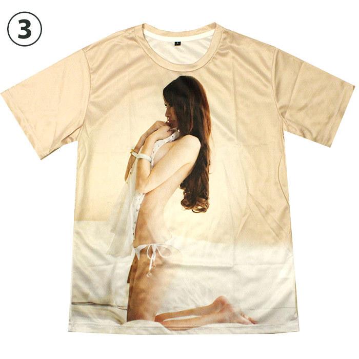 在庫処分 セクシープリント 半袖Tシャツ 吸汗速乾 おもしろ ユニ