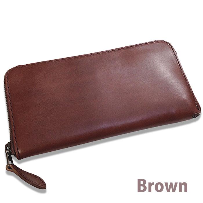 栃木レザー 長財布 ラウンドファスナー 本革 牛革 レザー レディース