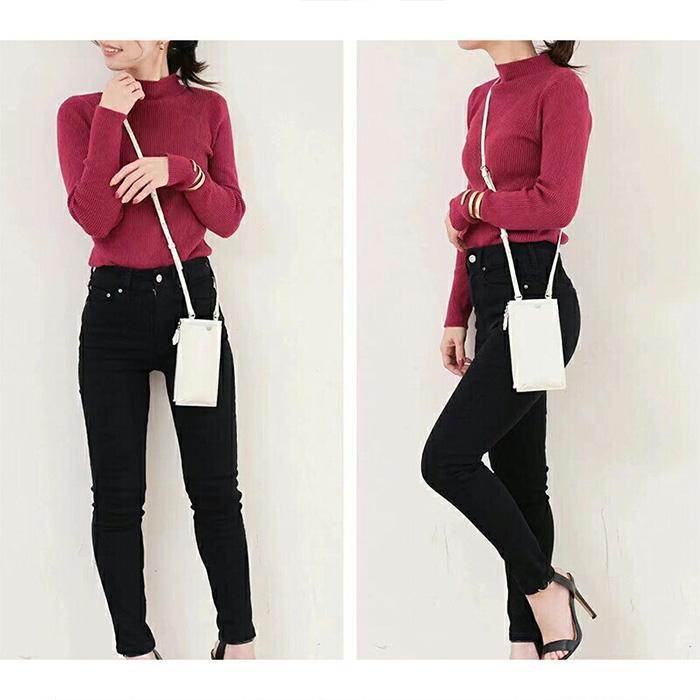 本革 スマホショルダー ショルダーバッグ スマホポーチ 斜めがけ 無地