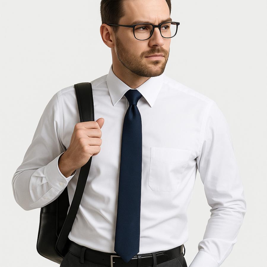 ノーアイロン 形態安定 Yシャツ メンズ 長袖 ワイシャツ 白 ビジネス