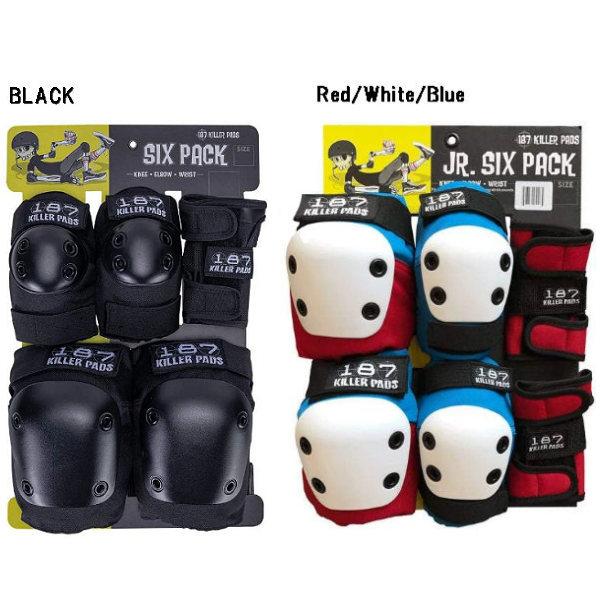 187 キラーパッド 187 KILLER PADS JUNIOR SIX PACK ジュニア キッズ プロテクター リストガード エルボーパッド ニーパッド 3点セット ONE SIZE 正規品 187 キラーパッド 187 KILLER PADS JUNIOR SIX PACK ジュニア キッズ プロテクター リストガード エルボーパッド ニーパッド 3点セット ONE SIZE 正規品