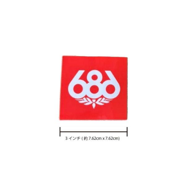 686 シックスエイトシックス SQUARE Logo Sticker ロゴステッカー 約