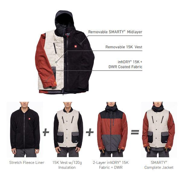 シックスエイトシックス 686 メンズ スノージャケット ベスト スノー