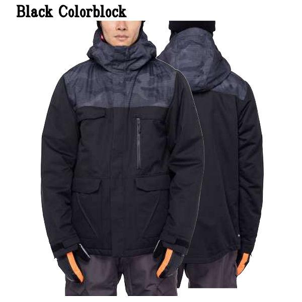 【686】infiDRY スノーボードジャケット ブラック/マルチカラー M シックスエイトシックス 686 Infinity Jacket メンズ インフィニティ