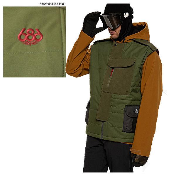 シックスエイトシックス 686 MEN'S TORQUE INSULATED VEST シックスエイトシックス 686 MEN'S TORQUE INSULATED VEST
