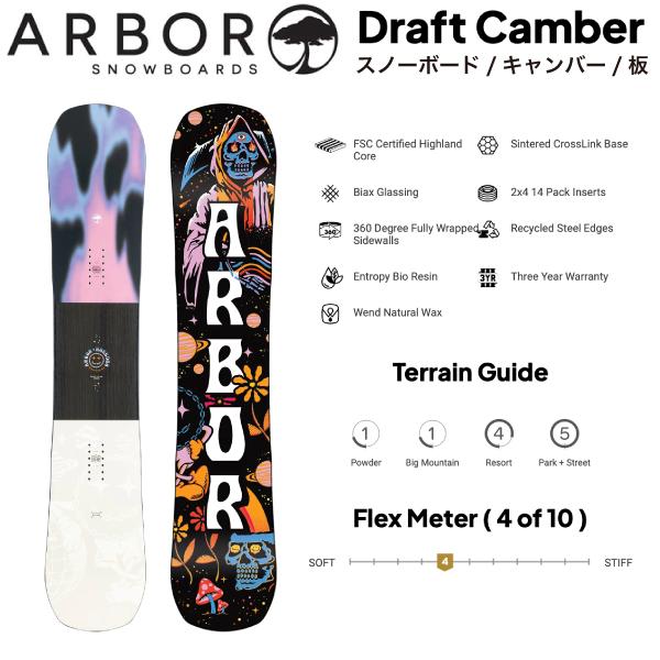 アーバー ARBOR 2022/2023 DRAFT CAMBER スノーボード スノボー アーバー ARBOR 2022/2023 DRAFT CAMBER スノーボード スノボー