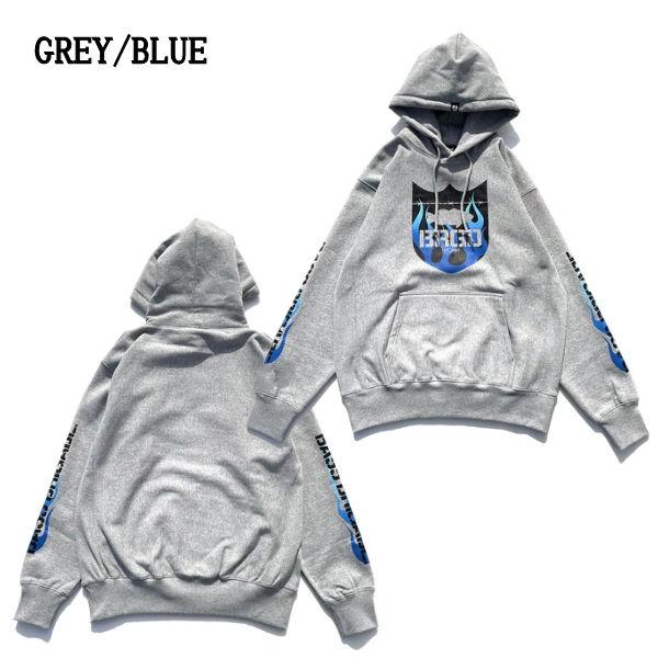 バスブリゲード BASS BRIGADE BRGD FLAME HOODIE メンズ パーカー プル