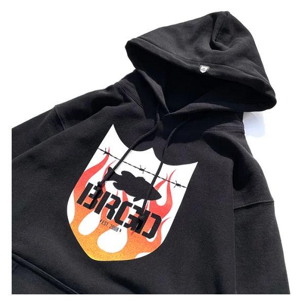 バスブリゲード BASS BRIGADE BRGD FLAME HOODIE メンズ パーカー プル