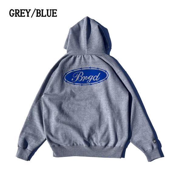 バスブリゲード BASS BRIGADE OVAL BRGD LOGO HOODIE メンズ パーカー