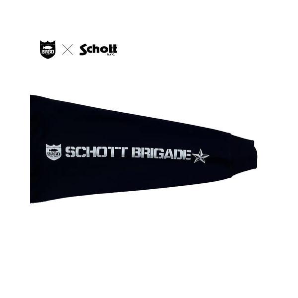 バスブリゲード BASS BRIGADE SCHOTT X HOODIE メンズ パーカー プル
