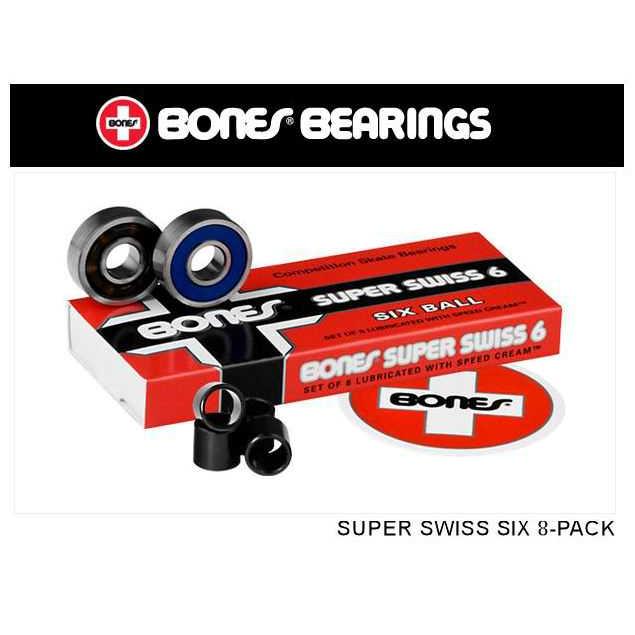BONES SUPER SWISS 6 BALL正規品 ベアリング8個入り！ Amazon.com : Bones Super Swiss 6 Skateboard Bearings 8 Pack