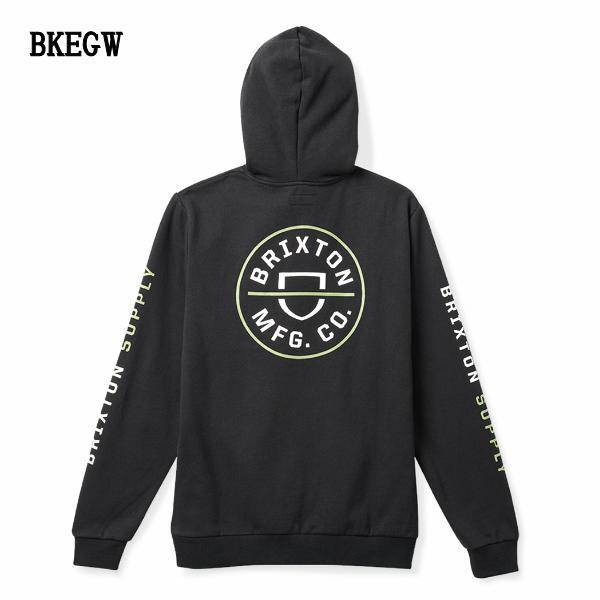 ブリクストン BRIXTON CREST HOOD メンズ パーカー フード スケート