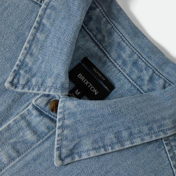 ブリクストン BRIXTON メンズ オーバーシャツ ヘリンボーン カーハート