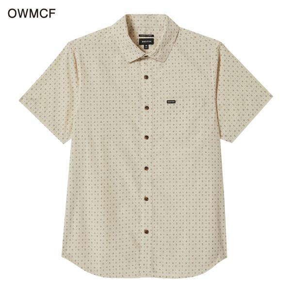 INDEPENDENT×BRIXTON アイアンクロス総柄　レーヨン混半袖シャツ ブリクストン BRIXTON 2025春夏 CHARTER PRINT S/S WVN メンズ