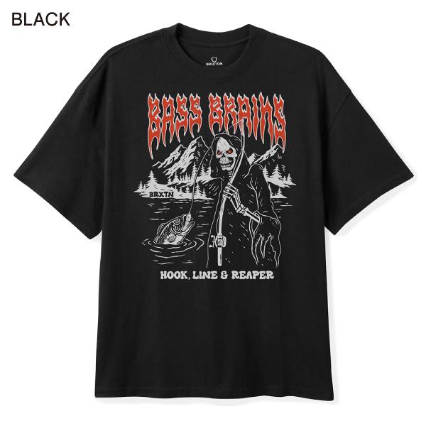★ブリクストン BRIXTON Bass Brains Reaper Tシャツ 関税込★ ブリクストン BRIXTON 2025春夏 BASS BRAINS REAPER S/S STT