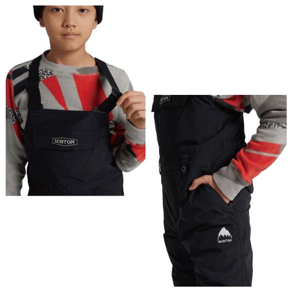 BURTONキッズ⭐︎スカイラービブパンツ 黒　23-24モデル BURTON 2023/2024 Kids Skylar 2L Bib Pants キッズ ビブパンツ