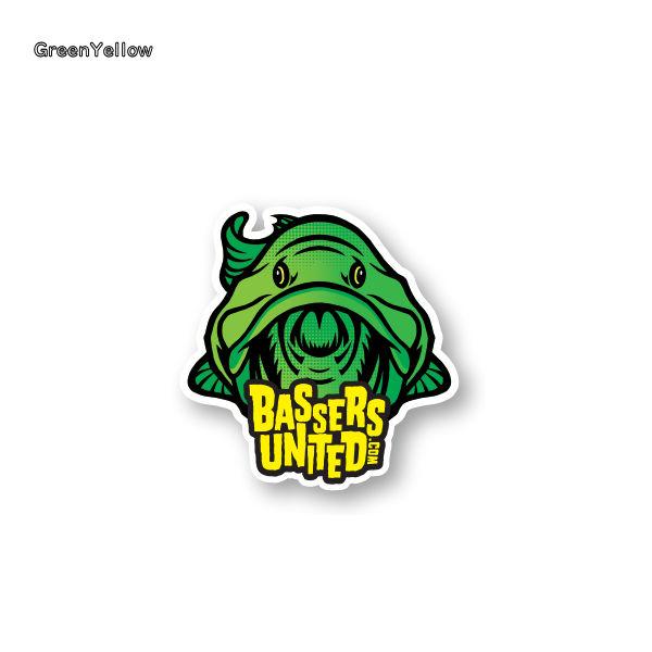 BASSERS UNITED バサーズユナイテッド Fish Logo Sticker BASSERS UNITED バサーズユナイテッド Fish Logo Sticker
