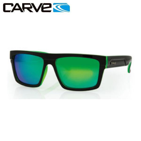 【ご予約品】 カーブ CARVE メンズサングラス Black/Green REVO Volley サングラス