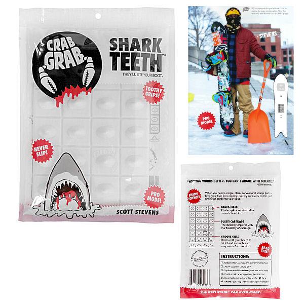 Crabgrab クラブグラブ Shark Teethスノーボード デッキパッド Snowboard Deck Stomp Pad 軽量 強力グリップ 滑り止め 正規品 Crab Shark 54tide 通販 Yahoo ショッピング