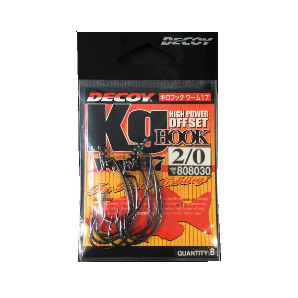Decoy デコイ カツイチ Kghook キロフック ワーム17 Off Set Hook オフセットフック 2 0号サイズ 8本入り 針 はり 釣り ノーシンカー ワーム キャロ アウトドア 釣り 旅行用品