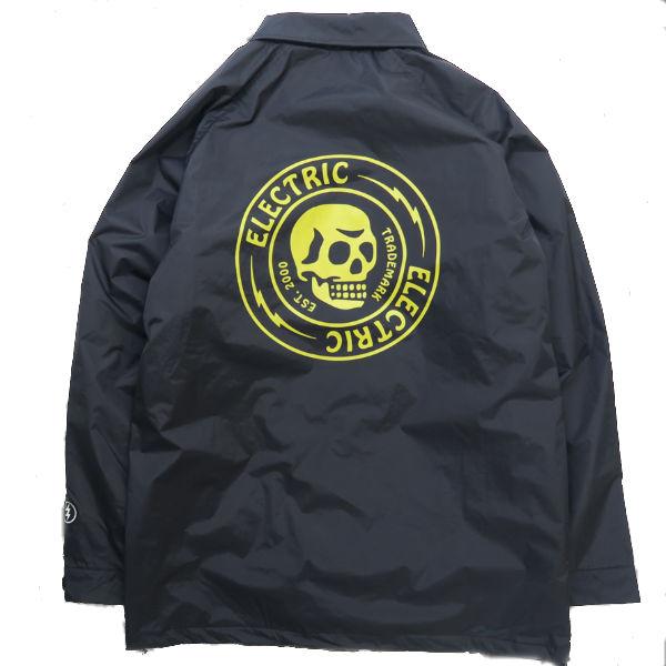 ELECTRIC エレクトリック 2022-2023 秋冬 SKULL ZIP COACH JACKET 撥水ジャケット メンズ レディース スノボー ウェア コーチジャケット 長袖トップス アウター｜54tide｜03