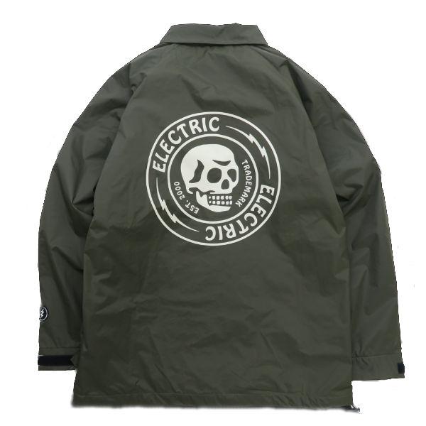 ELECTRIC エレクトリック 2022-2023 秋冬 SKULL ZIP COACH JACKET 撥水ジャケット メンズ レディース スノボー ウェア コーチジャケット 長袖トップス アウター｜54tide｜05