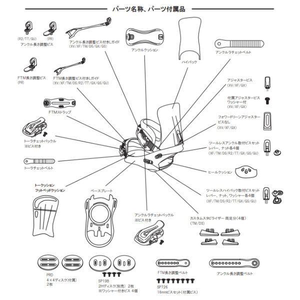 フラックス FLUX BINDING トーラチェットバックル ビス付き
