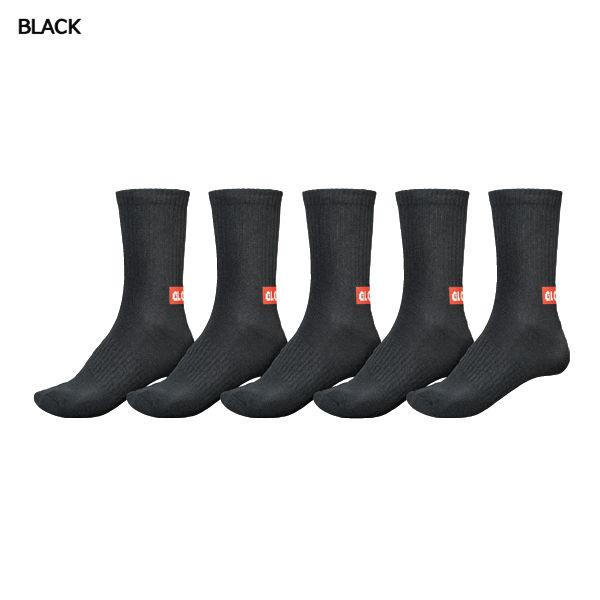 グローブ GLOBE メンズ ソックス 5足セット 靴下 スケートボード BLACK・WHITE Minibar Crew Sock 5 Pack｜54tide｜02