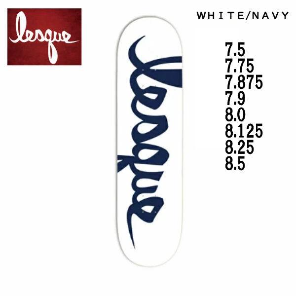 レスケ 日本正規品 LESQUE 卓出 TEAM Logo NAVY スケートボード スケート スケボー SK8 デッキ DECK SKATE 板