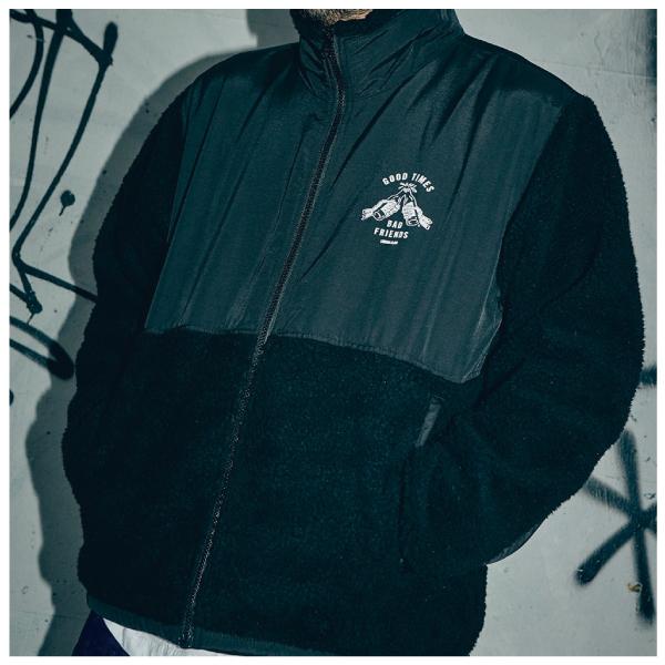 【LURKING CLASS】ラーキングクラス 2023秋冬 GOOD TIME FLEECE JACKET メンズ アウター フリースジャケット ラーキングクラス LURKING CLASS GOOD TIME FLEECE JACKET メンズ