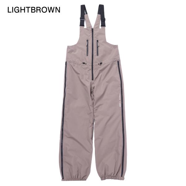 nomadik 撥水　ビブパンツ　M ベージュ　ブラック　スノーボードウェア ノマディック NOMADIK メンズ スノーパンツ ビブパンツ スノーウェア