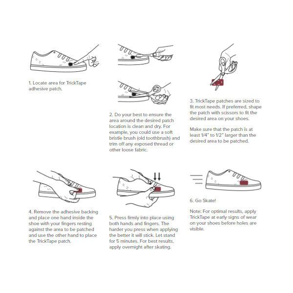 トリックテープ TrickTape Adhesive Shoe Patches 靴補修テープ スニーカー スケシュー 修理 スケートボード スケボー 単品販売 正規品 |  | 07
