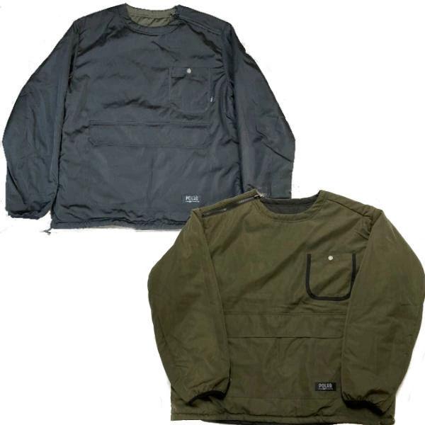 ポーラー POLER REVERSIBLE NYLON PUFF CREW リバーシブル アノラック