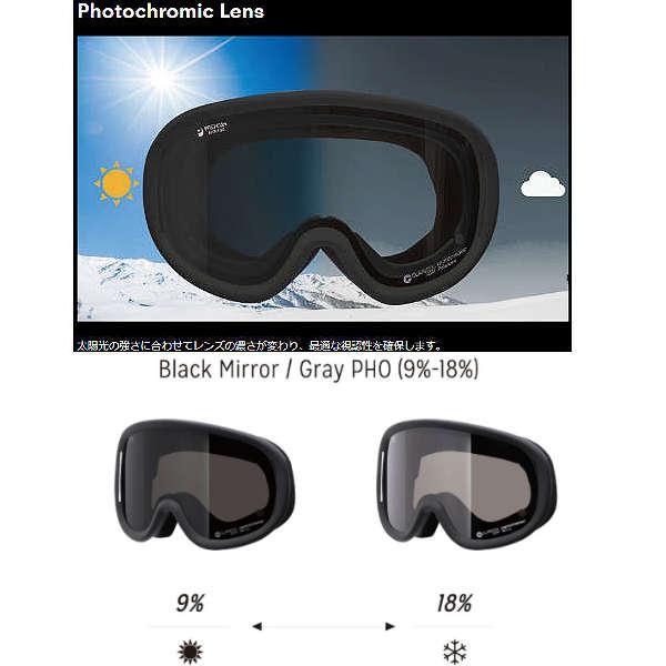 リボルト REVOLT SUPER LIGHT FRAME メンズ スノーゴーグル 調光レンズ