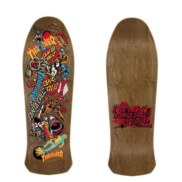 SANTA CRUZ スラッシャー スケートボードデッキ SANTACRUZ x THRASHER サンタクルーズ スラッシャー コラボ