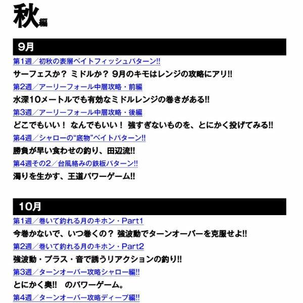 田辺 哲男】田辺 哲男 ビックバスパターン 秋・冬編 ノリーズ タナベ