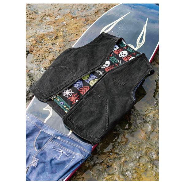 ボルコム VOLCOM メンズ デニム ベスト 着脱可能 アウター トップス