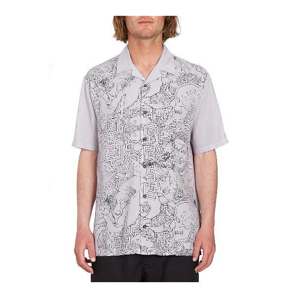 ボルコム VOLCOM メンズ シャツ 半袖 ボタン スケートボード