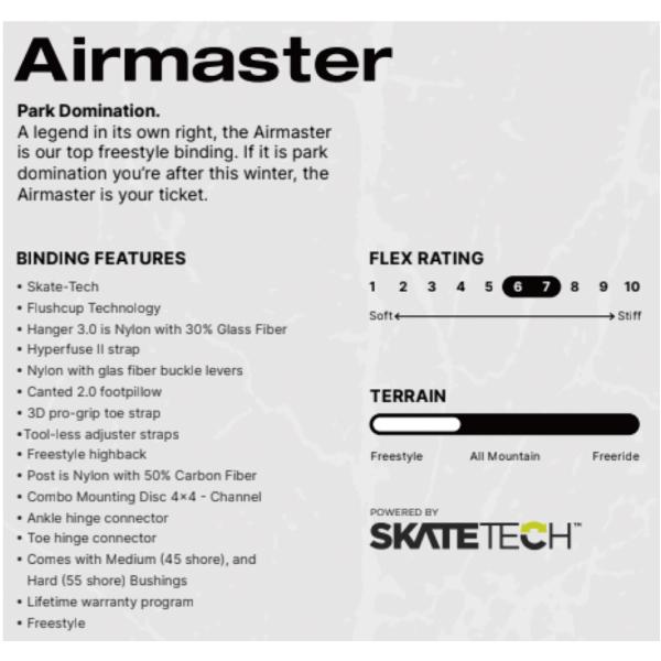 YES. イエス AIRMASTER メンズ レディース ビンディング