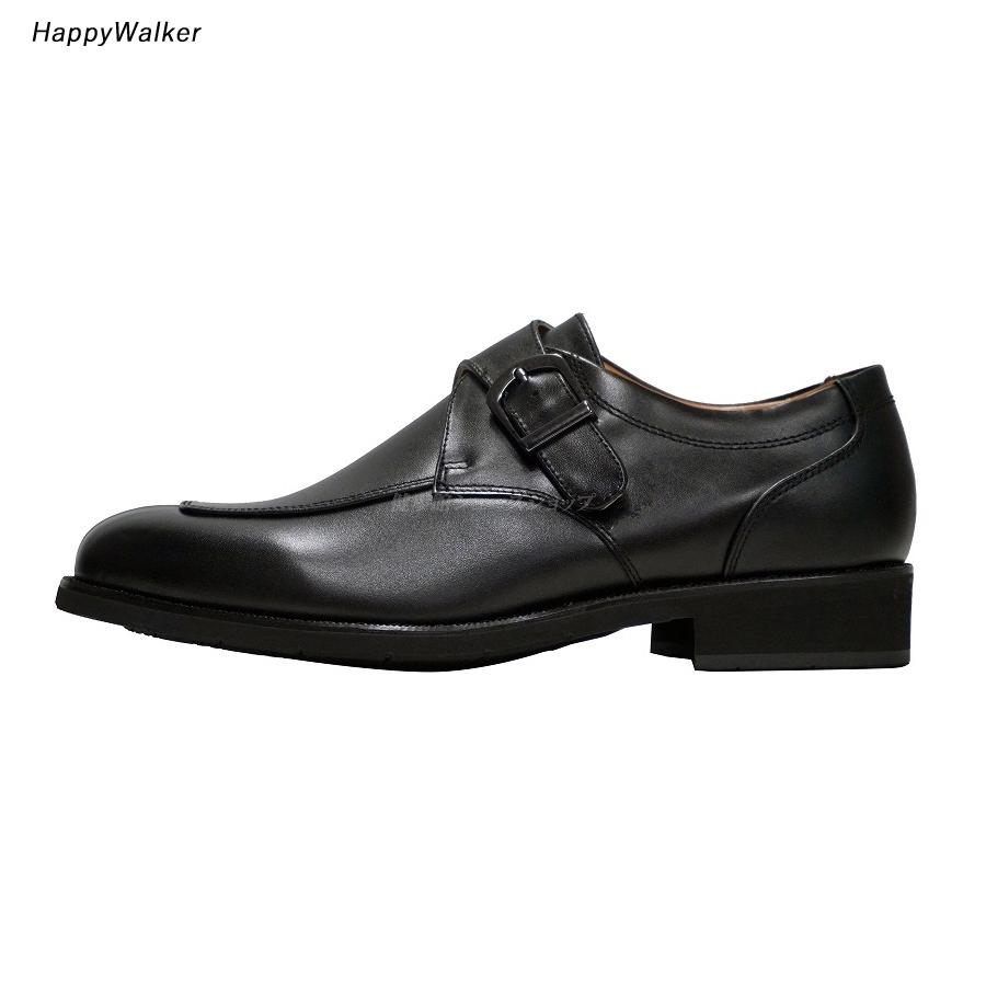 ハッピーウォーカー 靴 メンズ ビジネス 新型  HW-0249N 4E黒ブラックスムース 天然皮革日本製 大塚製靴 Happy Walker モンクストラップ｜55fujiya｜05